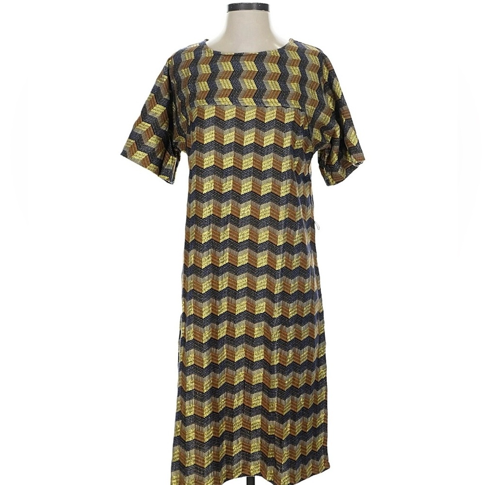 Ace & Jig metallic geometric dress, size Small